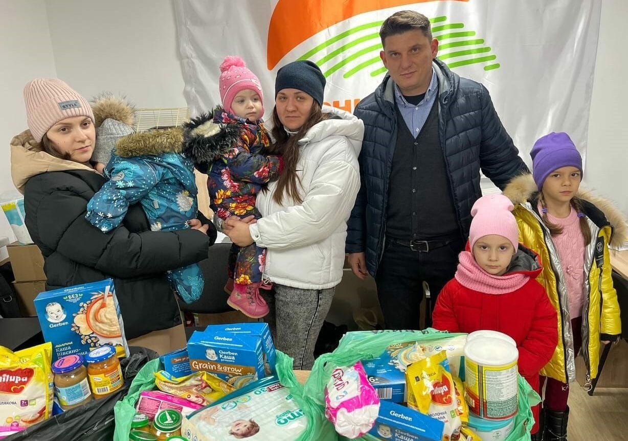 Aid distributed at the Hub