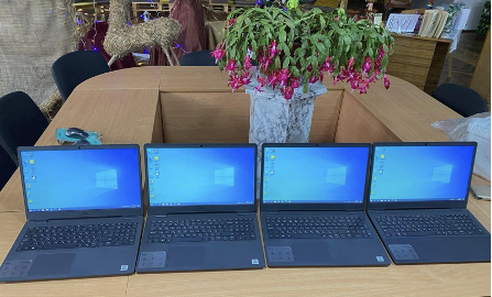 Laptops purchased as part of the project “Supporting self-realization of youth”