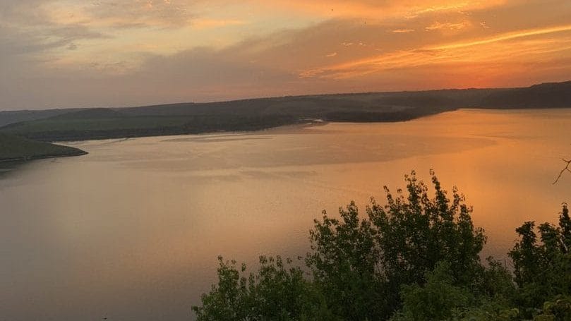 Panoramic view of the Dniester River