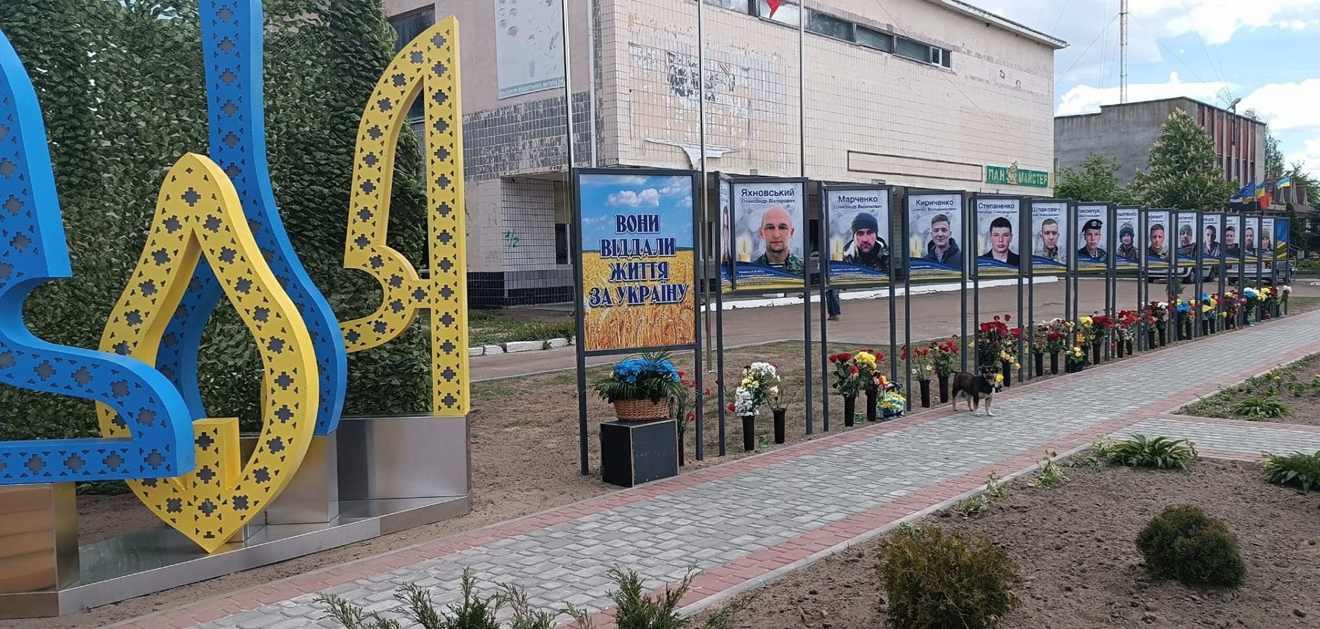 Alley of heroes of the Chopovytsy community who died for the freedom and independence of the Motherland in the russian-Ukrainian war