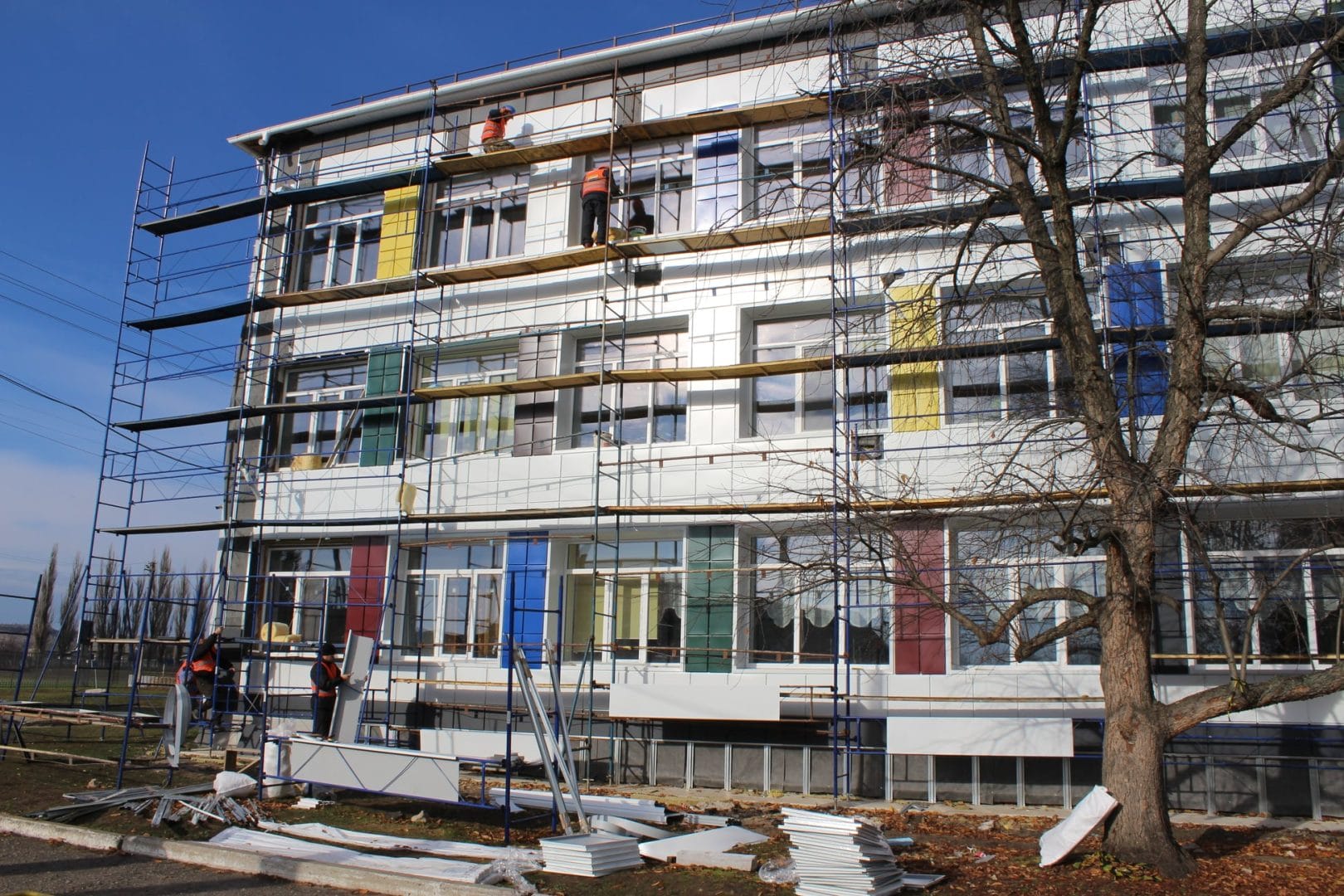 The renovated school in Novopskov