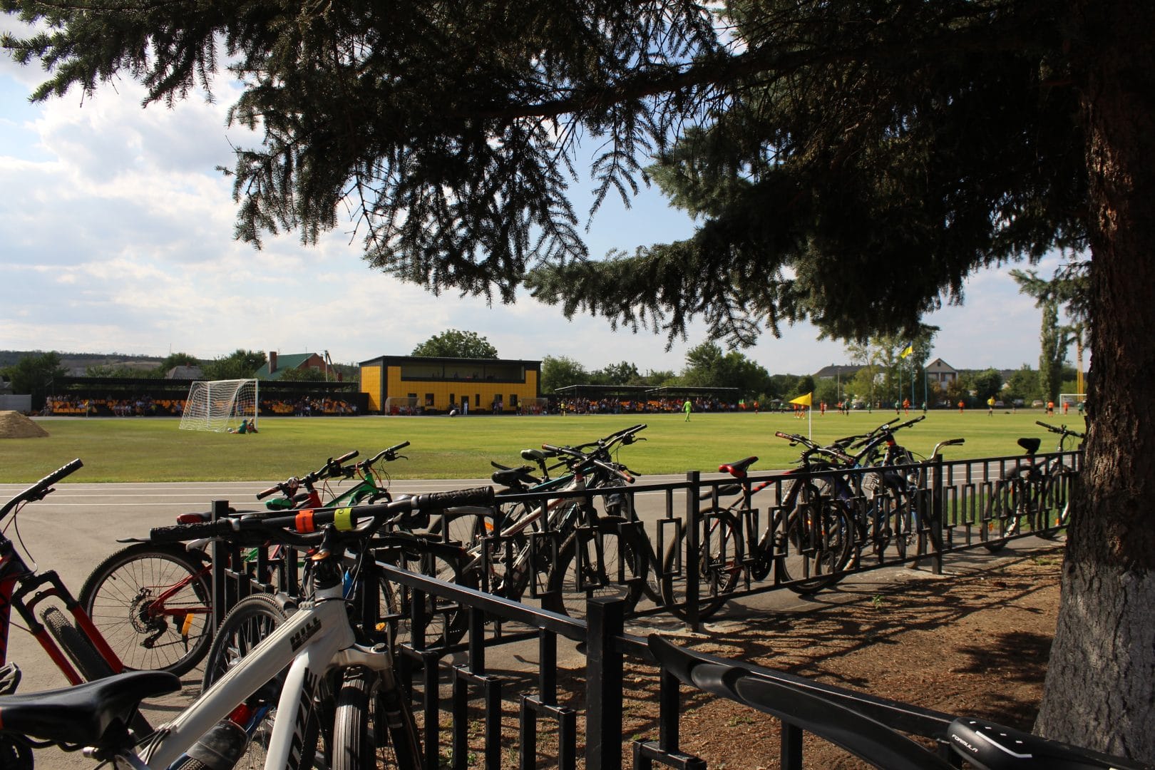 The renovated stadium in Novopskov