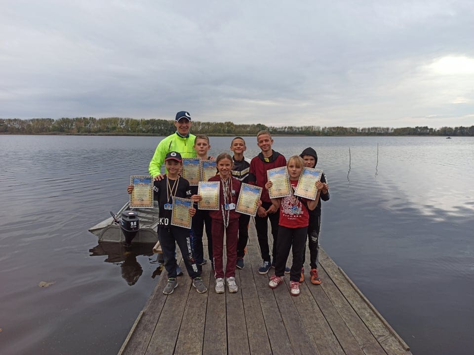 Pupils of the canoeing and kayaking club with international level coach Vasyl Ovsiychuk