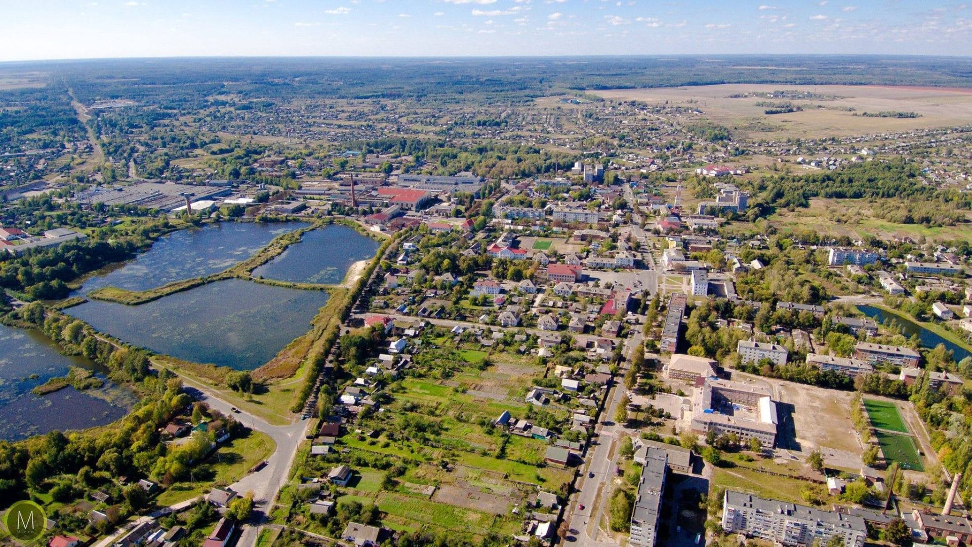 Koryukivka from a bird's eye view