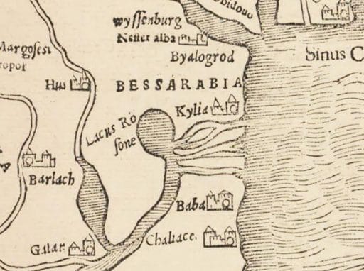 Old map of the town