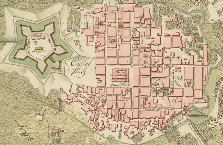 Brody fortress town plan with ideal town planning