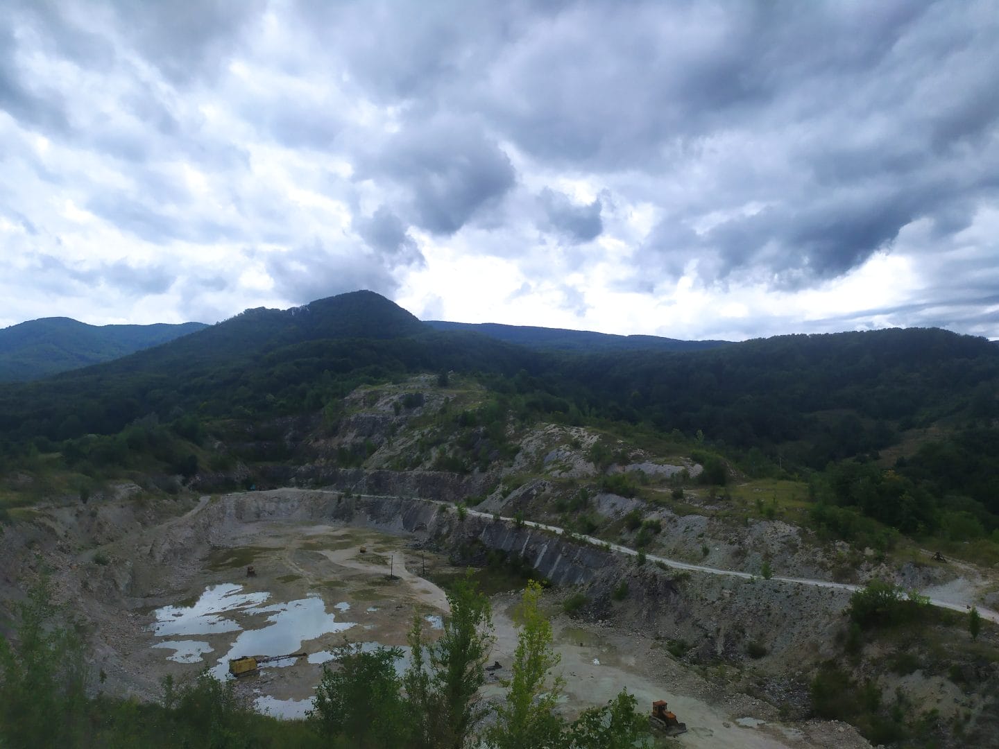 Quarry of the Pryborzhavske plant of building materials / source - personal archive