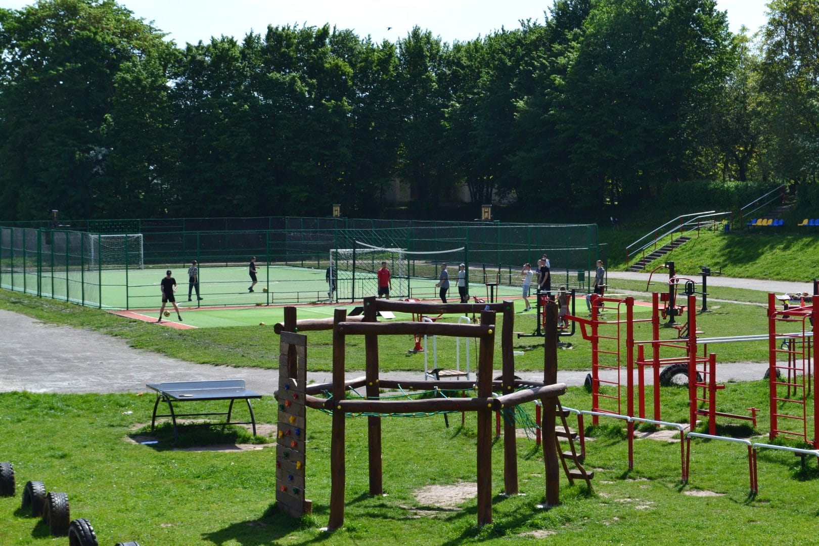 Sports field of the Lokachi Lyceum