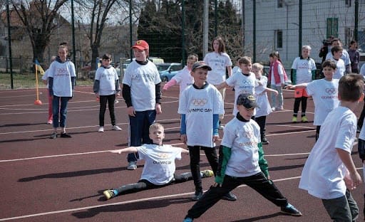 Sports holiday in the Kamianka community for displaced children