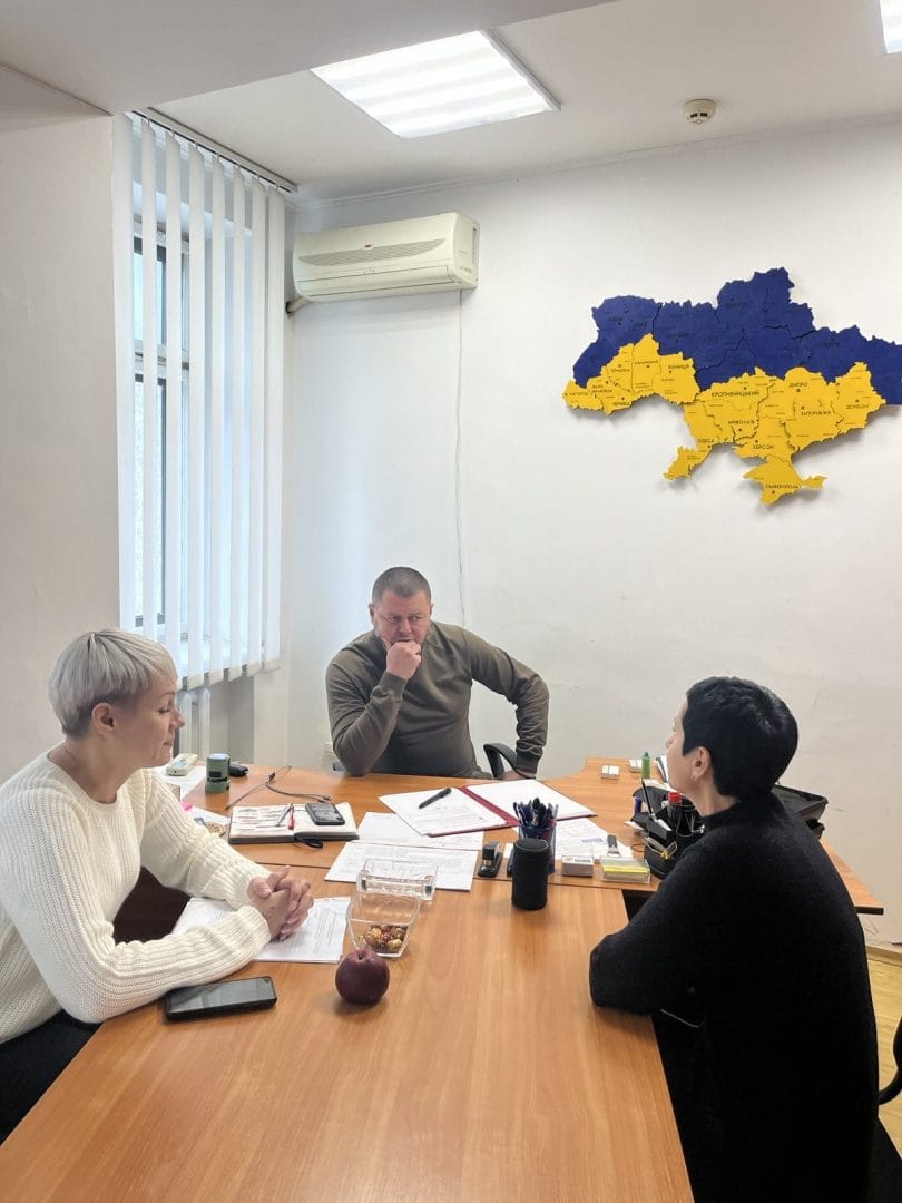 Valerii Vydysh. A working meeting