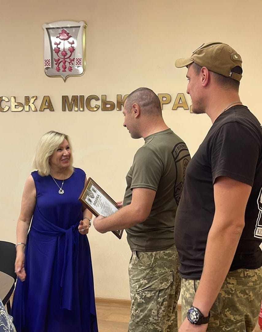 The secretary of the Obukhiv Town Council receives thanks from the Armed Forces of Ukraine