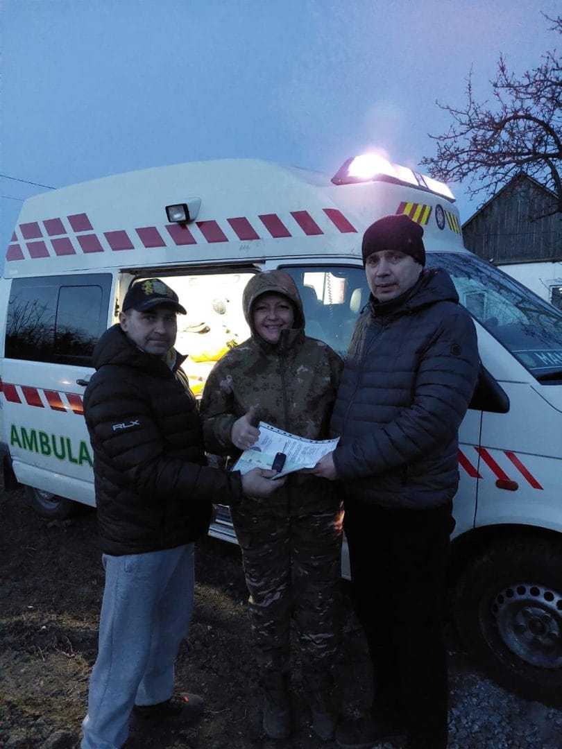 Transfer of an ambulance