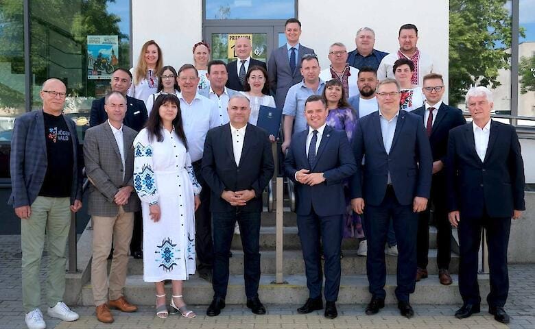 Delegation of representatives of the Obukhiv community in Lithuania