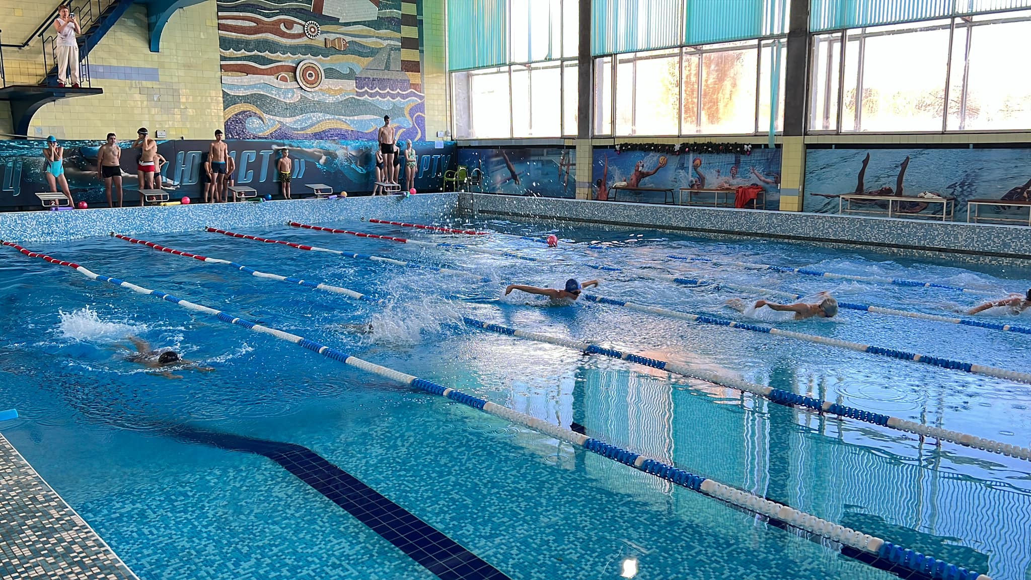 Large swimming pool of the Yunist Sport Complex