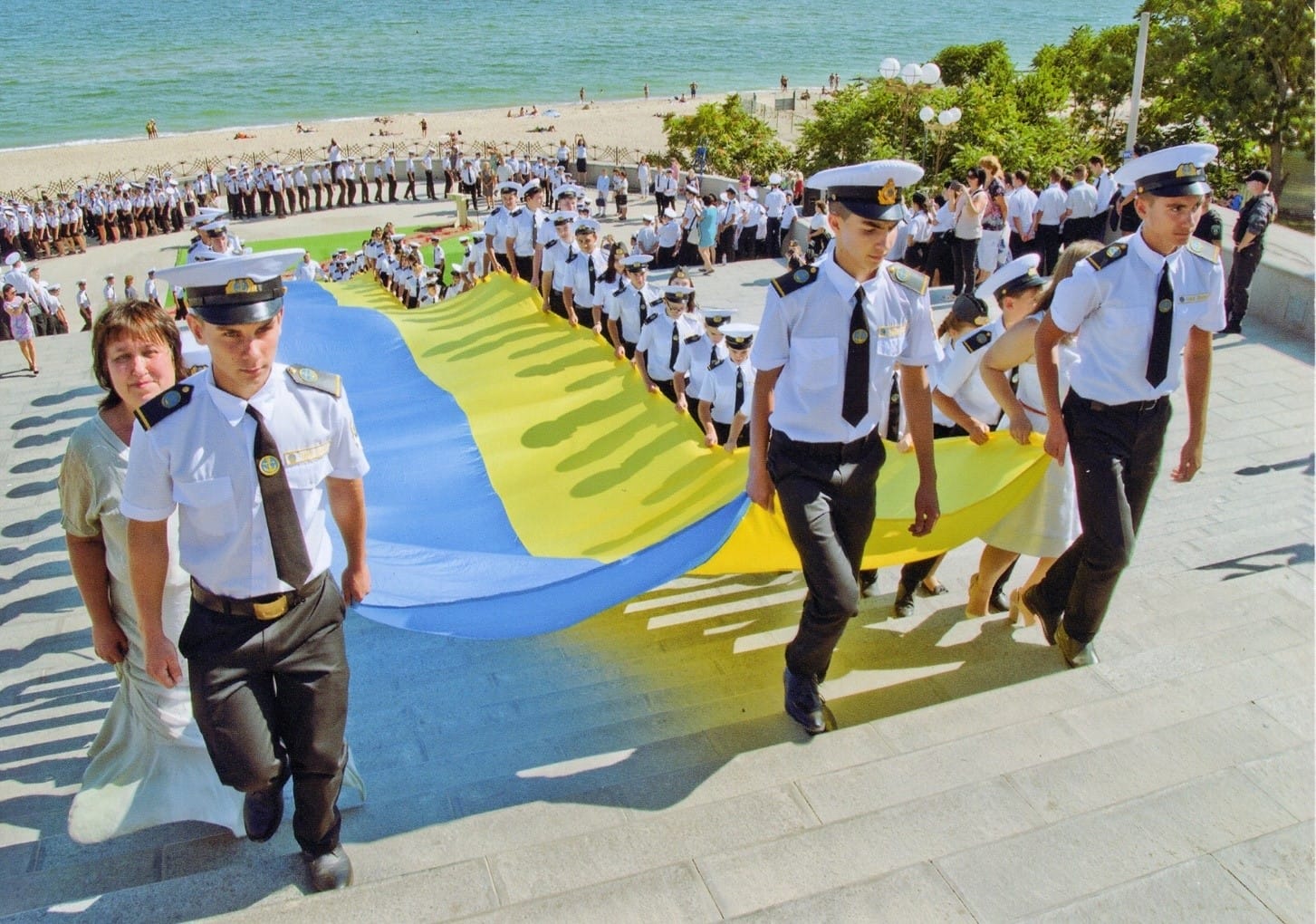 Students of the Chornomorsk Maritime College of the Odesa National Maritime University