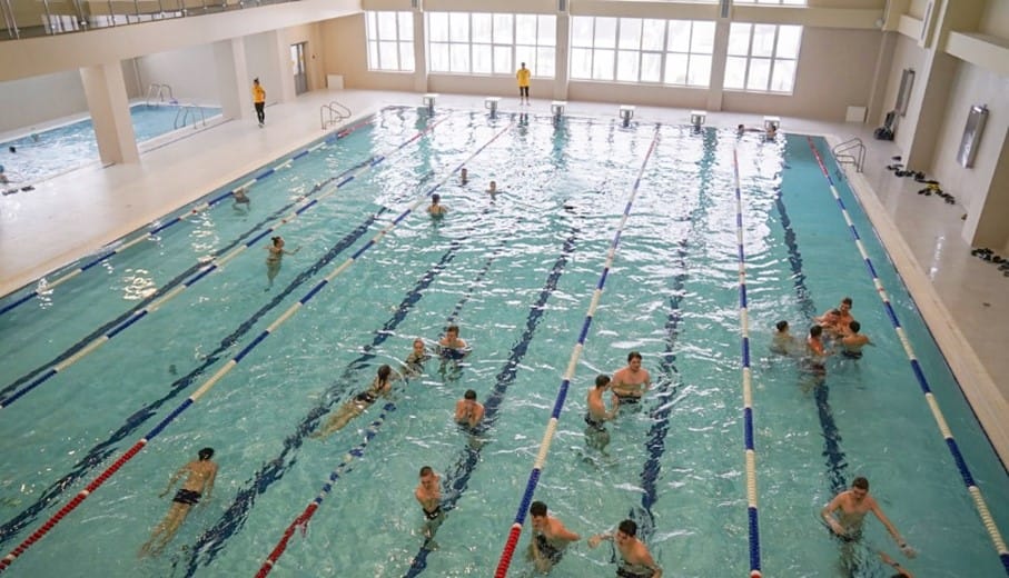 Opening of the swimming pool in the Slobozhanske Sports Complex