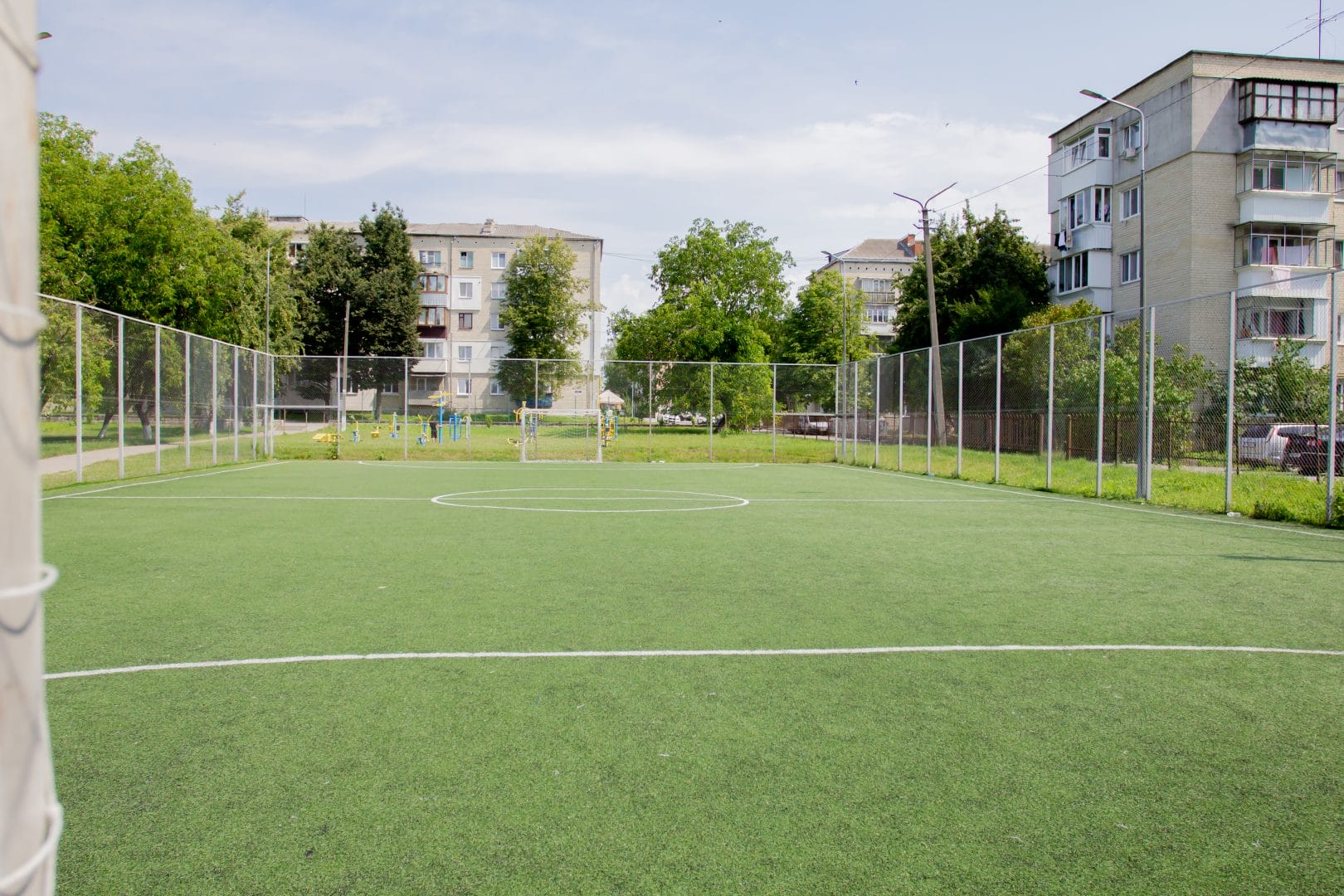 Sports ground at the Brody school