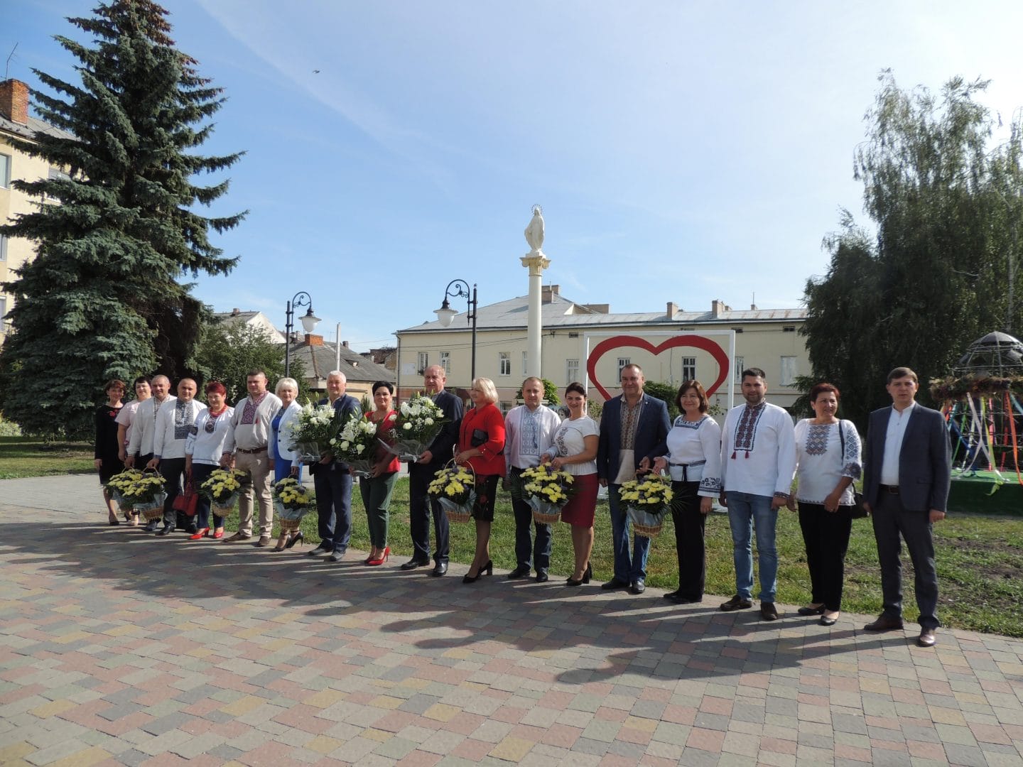 The team of the Brody Town Council, celebration of the Town Day