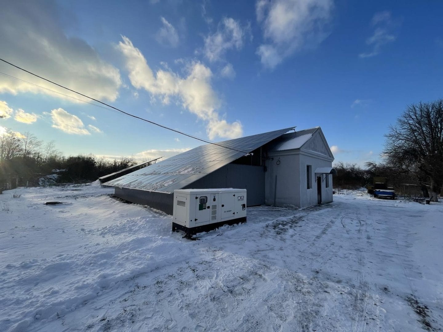 Solar station at a Community intake facility