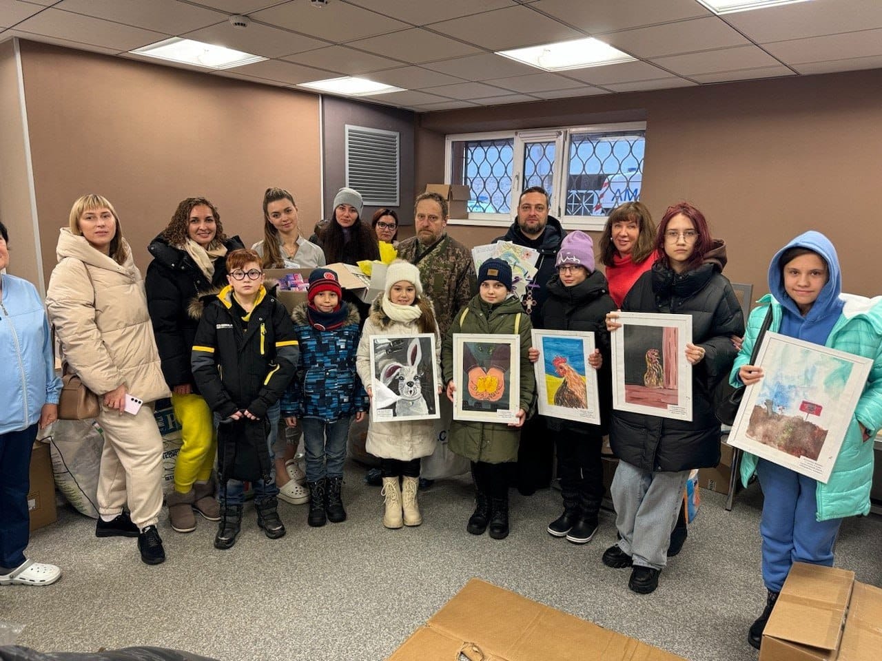 Pupils of the Slobozhanske Art School in the Mechnikov Hospital