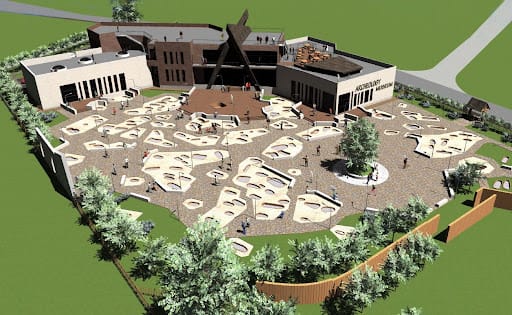 Layout of the open-air museum of Chernyakhiv culture in the village of Cherneliv-Ruskyi