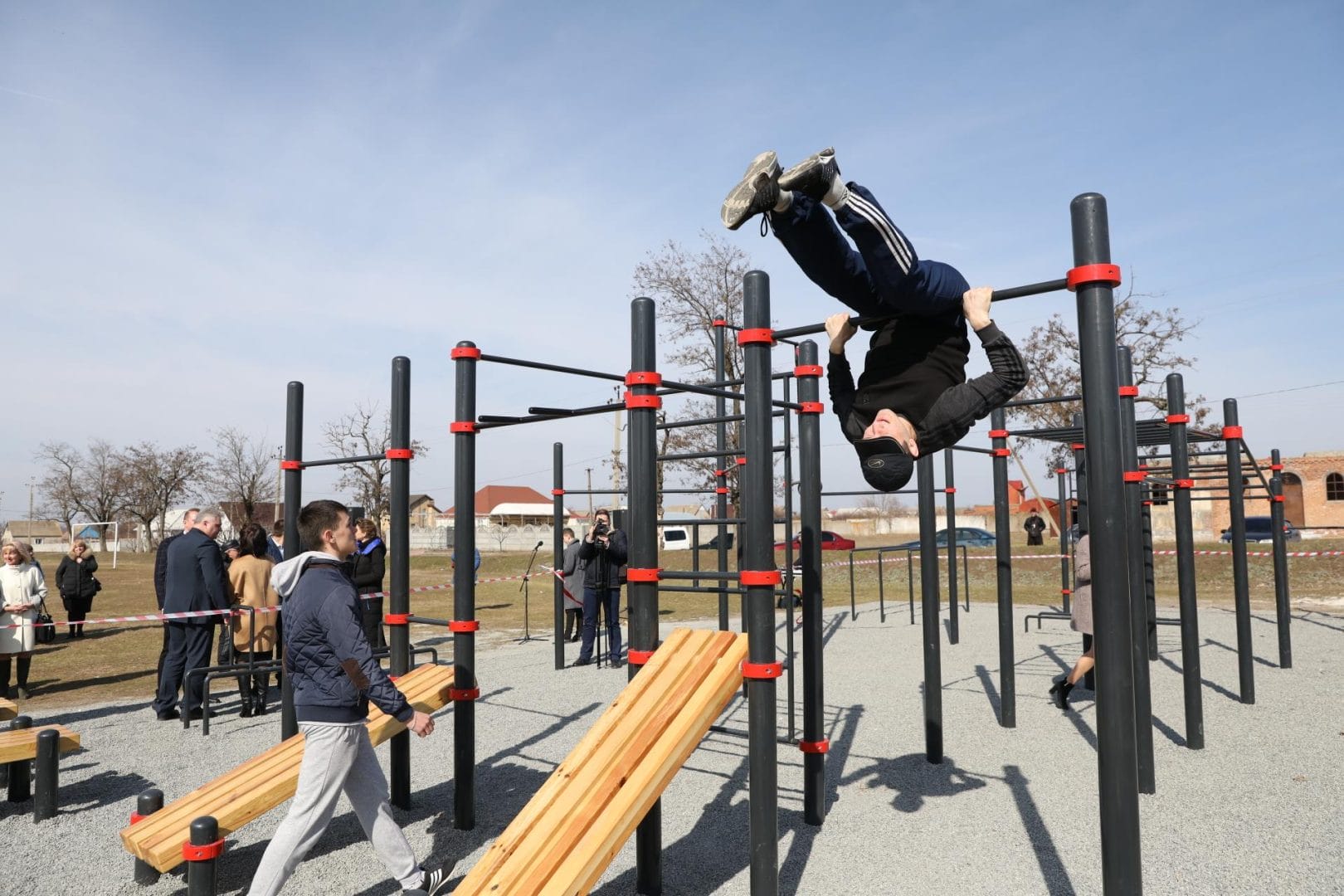 Opening of the sports ground in the village of Kostiantynivka