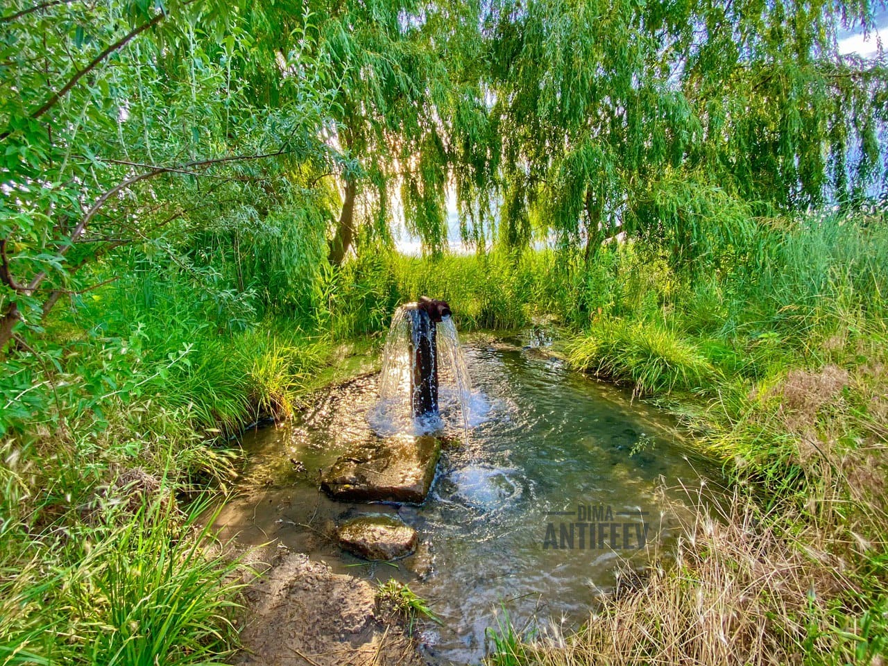 Spring in the village of Kostiantynivka