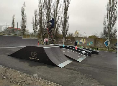 Skate park of the Chaplynka community