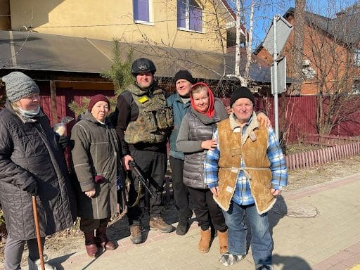 Irpin Mayor Oleksandr Markushyn and residents of Irpin during the occupation 