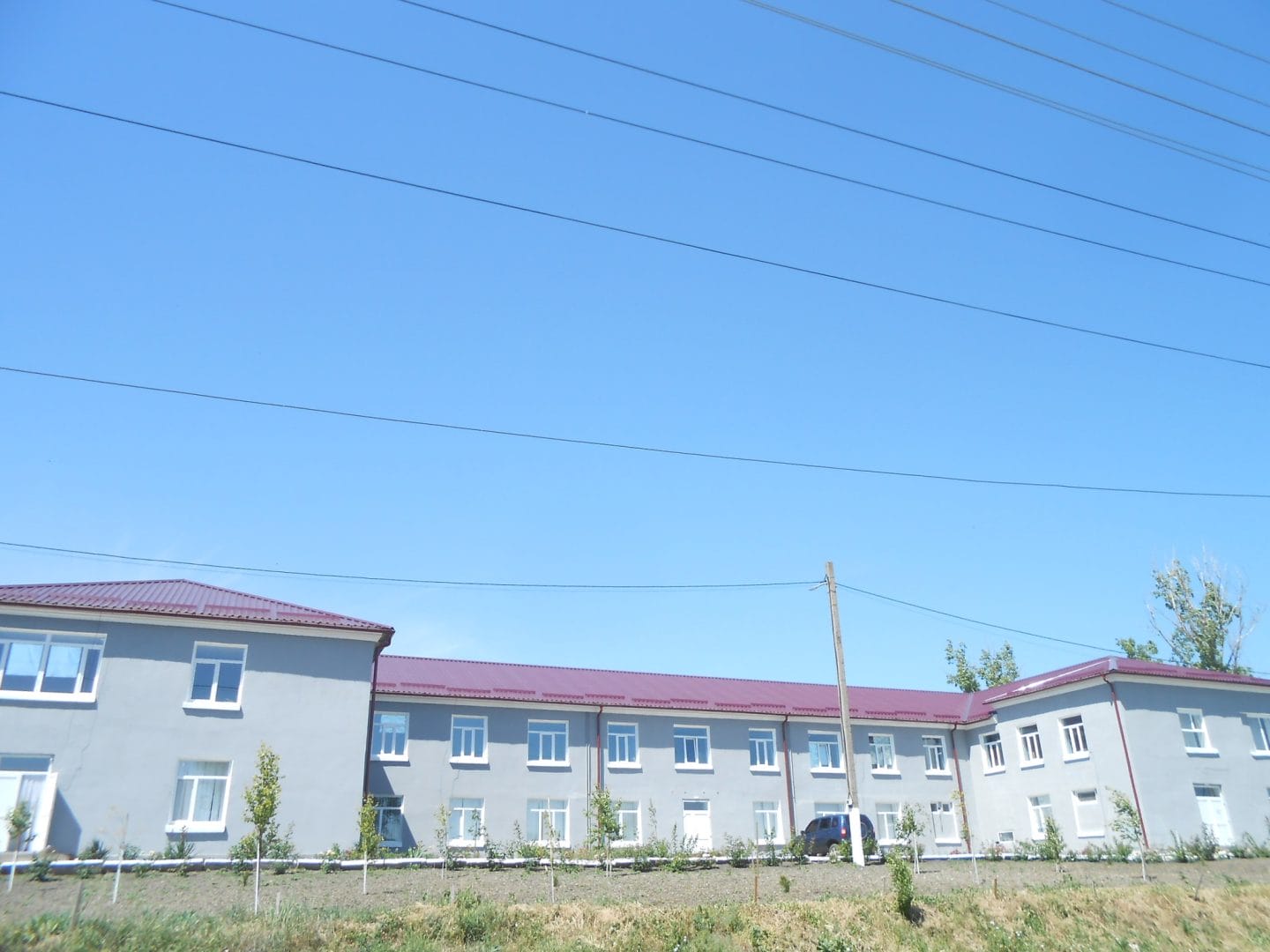 The restored health facility building 