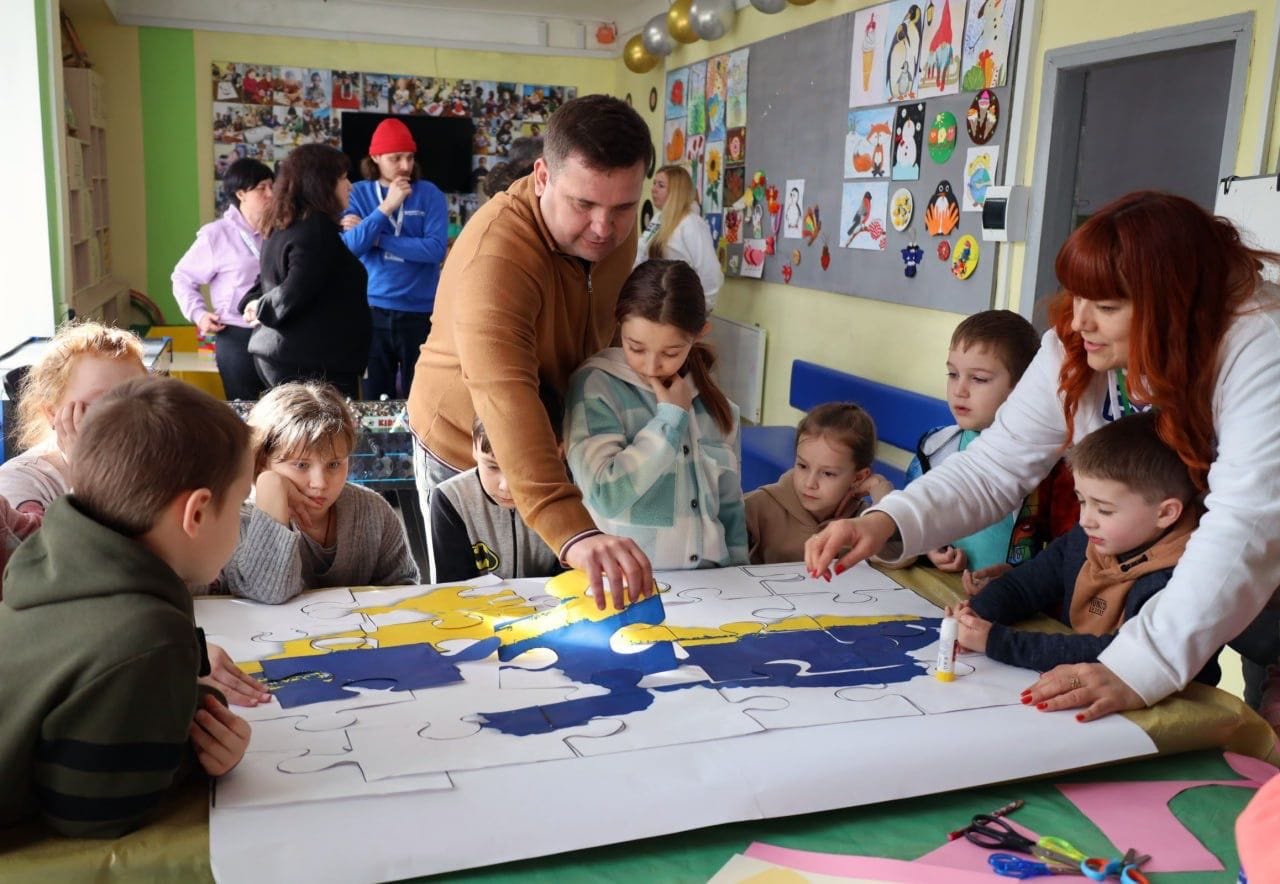 Children's space in the village of Pershotravneve of the Zmiiv community