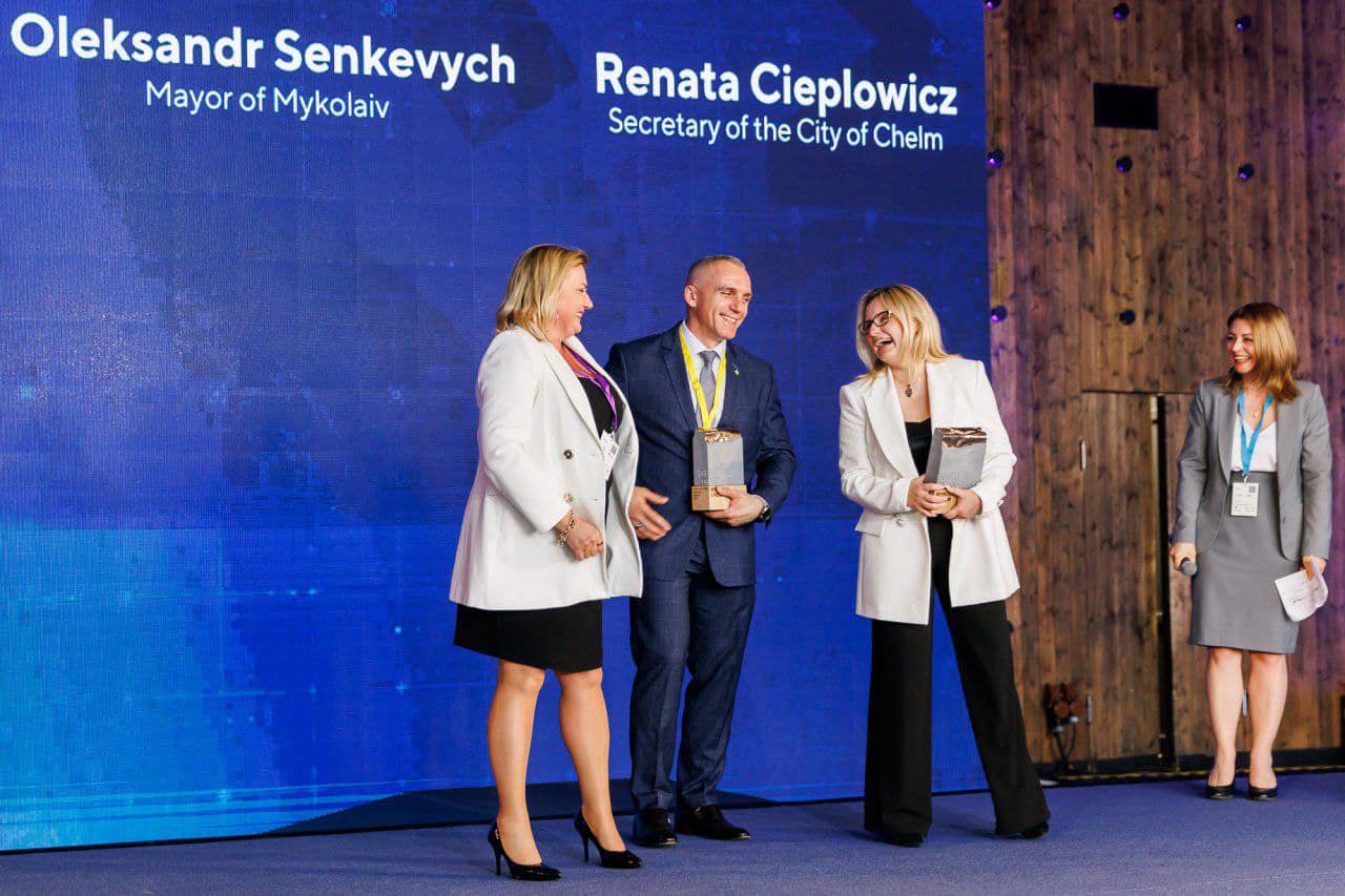 At the International Summit of Mayors, Mykolaiv and Chelm were awarded the 