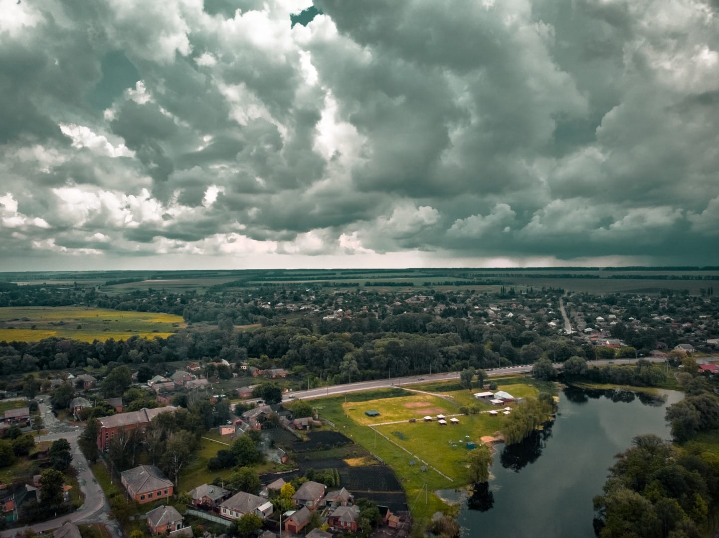 Panoramic view of the community