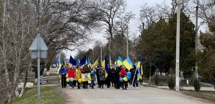 Patriotic action in the village of Berezhanka