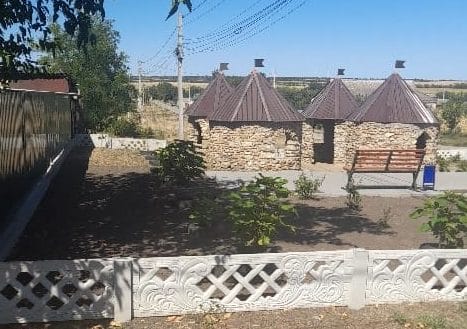 Children's playground in the village of Kairy