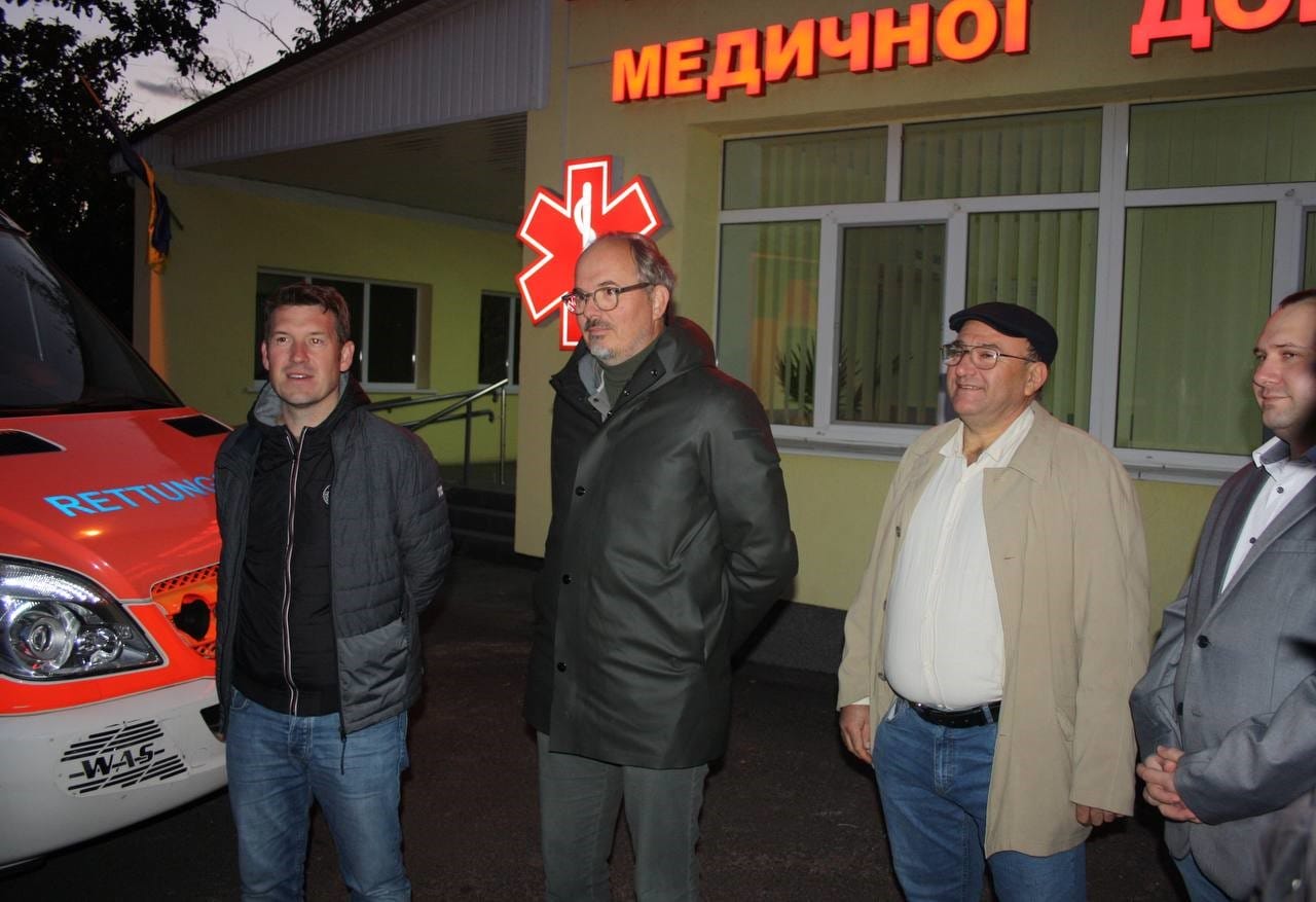 Transfer of humanitarian aid from German partners to the Zvenyhorodka Multidisciplinary Intensive Care Hospital