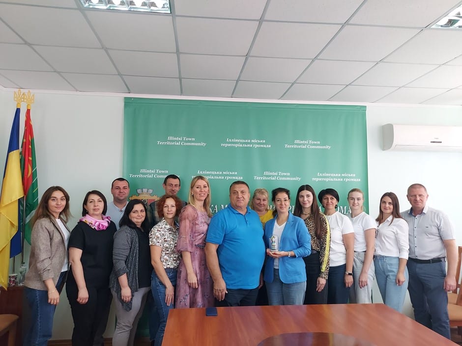 The meeting of Community Head Volodymyr Yashchuk with the participants of the APD German-Ukrainian Agro-Political Dialog Project. The head of the project is Maria Yaroshko. 