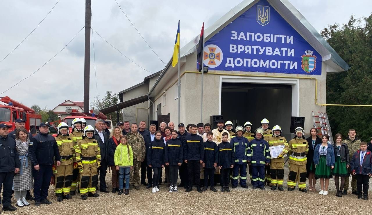 Opening of the Voluntary Fire Brigade in the village of Rosokhach