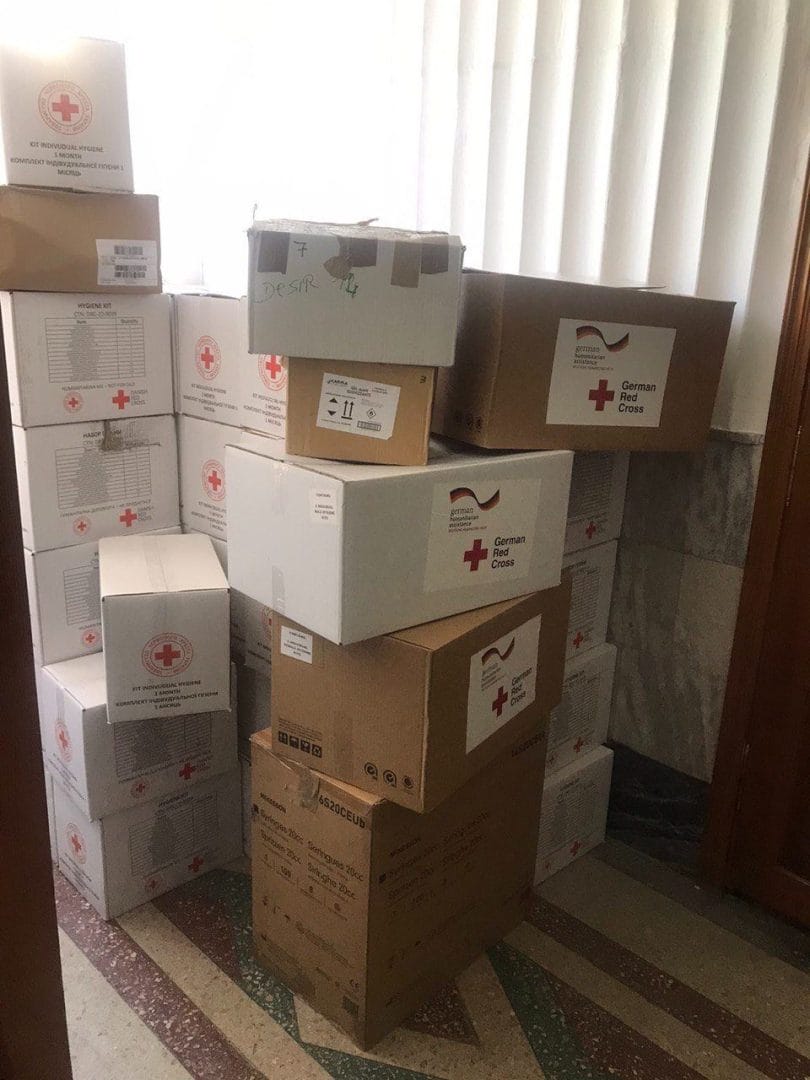 Aid from the Red Cross Society of Ukraine