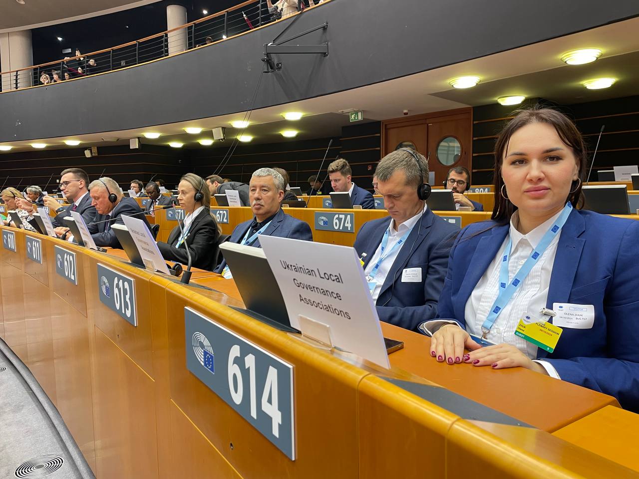 Delegation at the Committee of the Regions hearing 