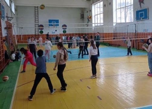 The sports hall in one of the lyceums