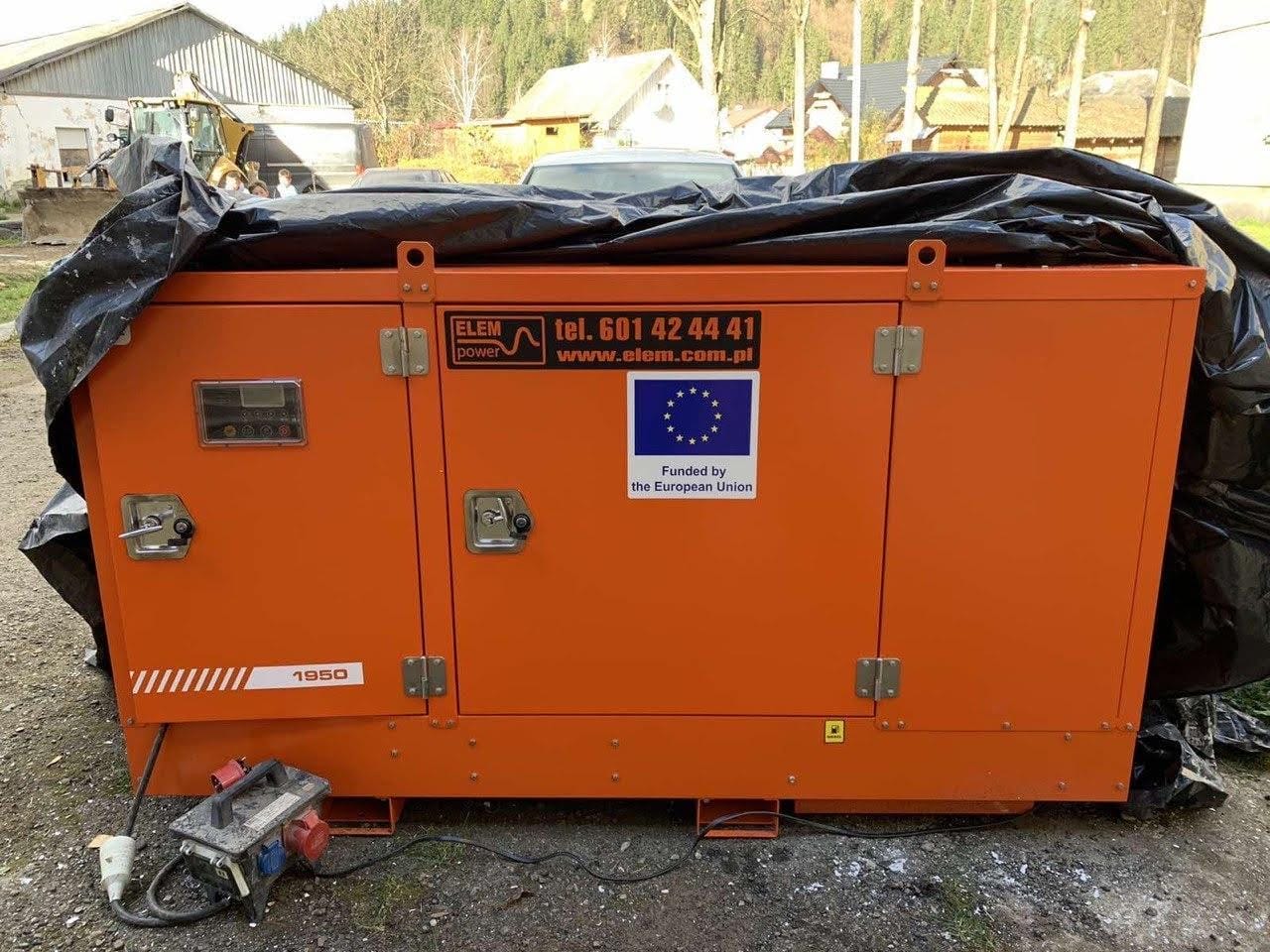 A generator granted by the Polish Strategic Reserve for the Putyla Lyceum