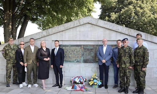 Photo on the occasion of the 107th anniversary of the battle in the village of Kalynivka near Zboriv, commemoration of the memory of the Czech legionnaires