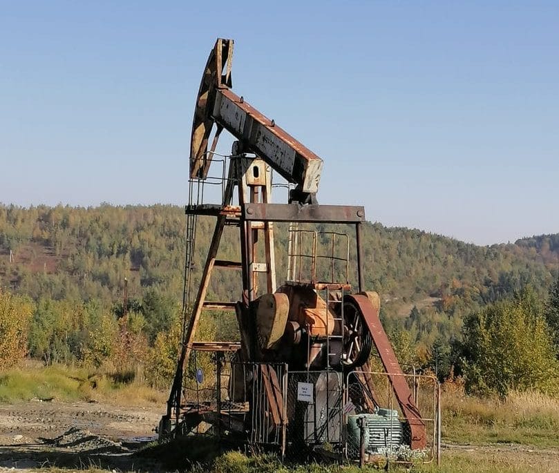 Oil rolling mill, the village of Pohorilets