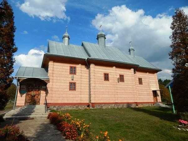 The wooden Church of the Holy Silverless Kosma and Demyan, the village of Dolishnie