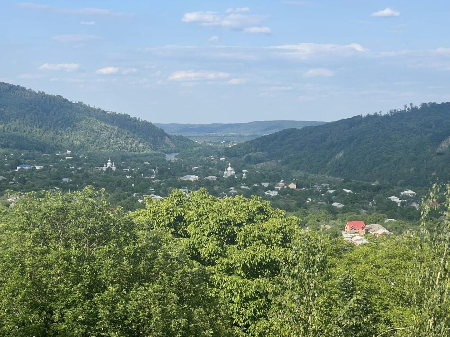 A view of the village of Dolishnyi Shepit of the Berehomet community