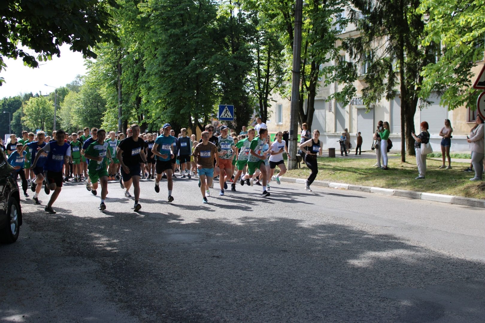 Annual children's race in Novyi Rozdil 