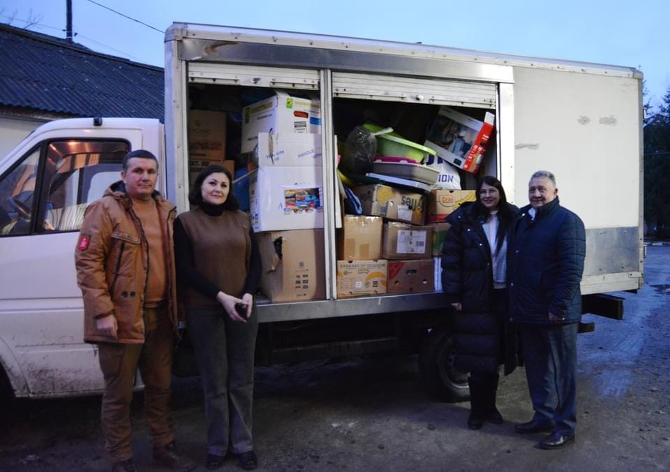 Receiving humanitarian aid from partners