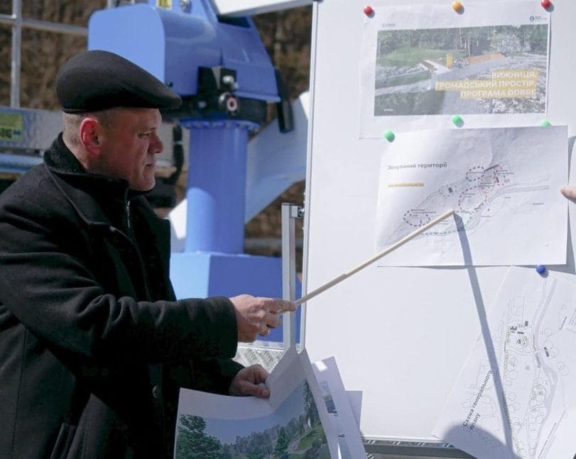 Pre-project visualization of the reconstruction and zoning of the Viche Maidan