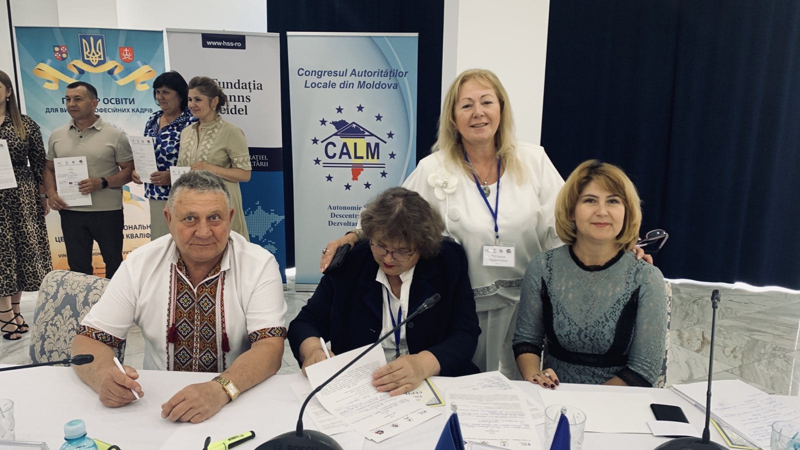 Signing of an agreement on cooperation with the communities of Sauca, Tudora, Bănești and Ștefănești villages (Republic of Moldova)